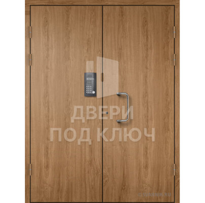 Тамбурная дверь с темными панелями МДФ ДПК-13869